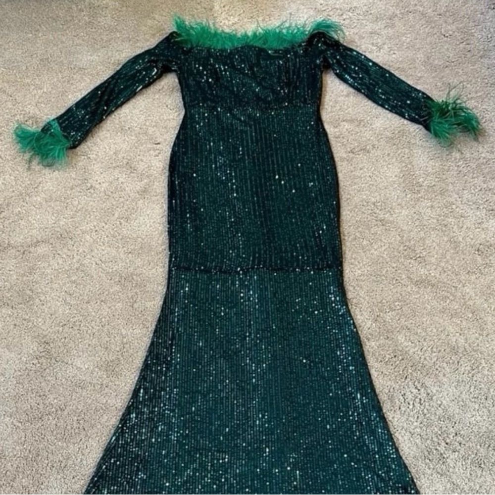 Women’s Strapless Off Shoulder Sequin Dress